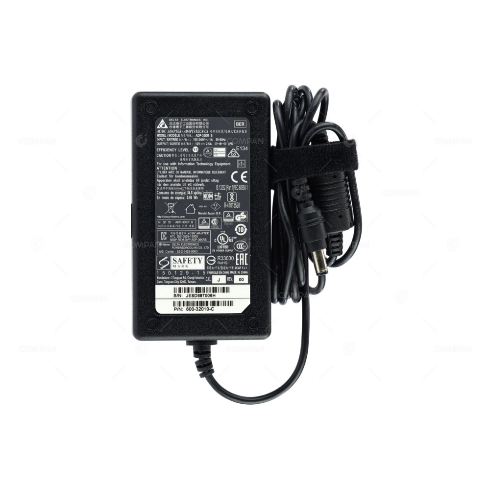 600-32010-C CISCO 30W 12V 2.5A  AC/DC ADAPTER FOR CISCO MERAKI MX64-HW